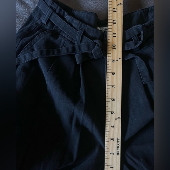 Pretty Little Thing Black Baggy Low Rise 90's Cargo Trouser Pants US 2 Office - Picture 13 of 15